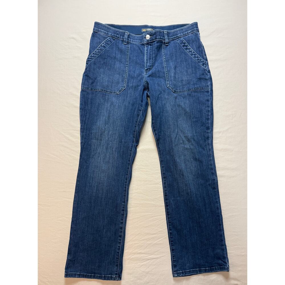 Lee Women’s‎ Straight Leg Jeans Regular Fit Mid Rise Size 18M